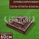 Квадратная-коричневая-3яруса-110х110-70х70-30х30